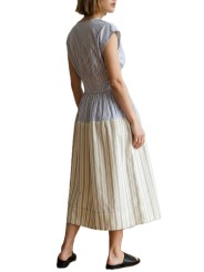 ROBE COTON RAYEE PATCH CIEL JAUNE POLY W1R 716D V11227 08 PAUL SMITH FEMME boutique dos