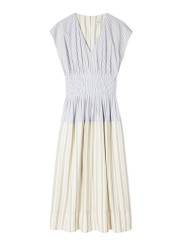 ROBE COTON RAYEE PATCH CIEL JAUNE POLY W1R 716D V11227 08 PAUL SMITH FEMME boutique flat