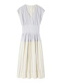 ROBE COTON RAYEE PATCH CIEL JAUNE POLY W1R 716D V11227 08 PAUL SMITH FEMME boutique flat