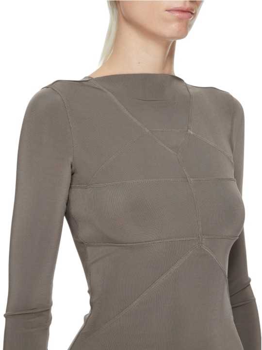 TOP NEOPRENE LIGHT DUST TEMPLE TOP RO01F 6277 JSV 34 RICK OWENS TEMPLE FEMME boutique Strasbourg dvt