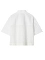CHEMISETTE SEER SUCKER BLANCHE COTON BRODERIE DOS W2R 395B V31433 01 PAUL SMITH FEMme flat