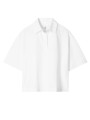 CHEMISETTE SEER SUCKER BLANCHE COTON BRODERIE DOS W2R 395B V31433 01 PAUL SMITH FEMme flat face