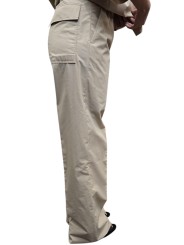 PANTALON DROIT DIETRICH POPELINE SABLE SAND RICK OWENS FEMME RP01F 6325 P 138 FASHION MODE DESIGNER CREATEUR STRASBOURG côté