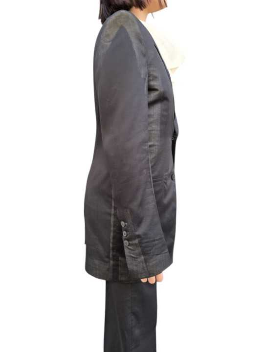VESTE REDINGOTE NOIR COTON LIGHT CONCORDIAN JKT RP01F 6752 CVSKE 09 RICK OWENS FEMME STRASBOURG CONCEPT côté