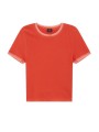 MAILLE MANCHES COURTES ORANGE BORD ROSE W2R 805N V31444 19 PAUL SMITH FEMME BOUTIQUE Strasbourg flat