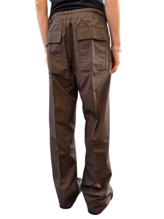 PANTALON LARGE COTON CORDON DIETRICH DRAWSTRING DARK DUST RU01F 2378 P 78 RICK OWENS HOMME designer Strasbourg arrière