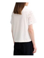 TSHIRT BLANC MANCHES COURTES BRODERIES W2R 430V V31440 02 PAUL SMITH FEMME boutique Strasbourg store dos