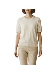 MAILLE MANCHES COURTES VANILLE COL MANCHES VERT W1R 689N V11235 04 PAUL SMITH FEmme boutique Strasbourg face