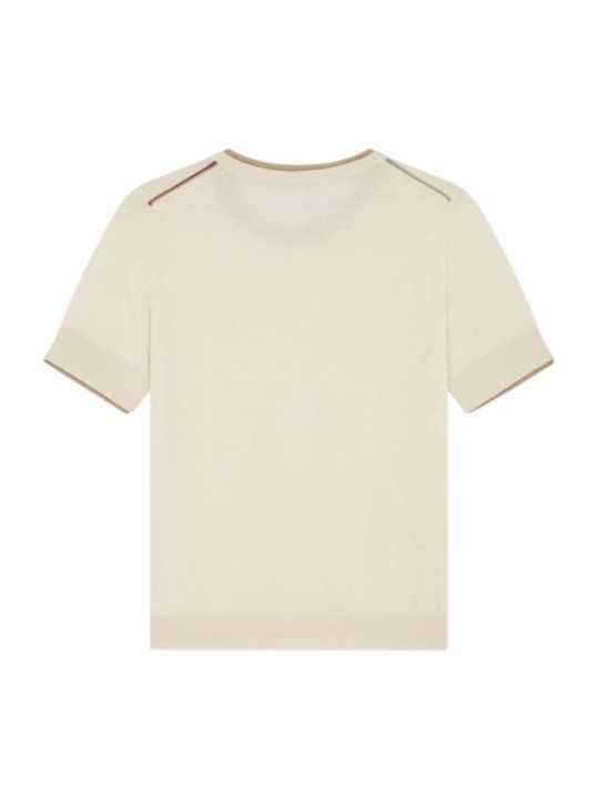 MAILLE MANCHES COURTES VANILLE COL MANCHES VERT W1R 689N V11235 04 PAUL SMITH FEmme boutique Strasbourg flatdos