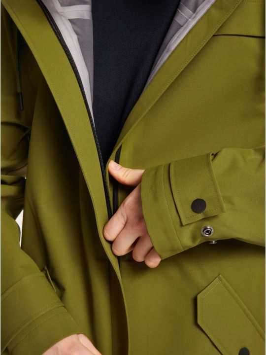 IMPERMEABLE BEAU NUAGE KAKI 901532 9450 BY MONTAGUT jacket Strasbourg femme ou homme détail