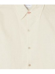 CHEMISE ECRUE QUADRILLEE RELIEF M2R 895Z V22646 04 PAUL SMITH HOMME shirt boutique Strasbourg zoom