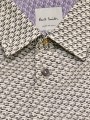 CHEMISE ECRU PRINT VOITURES CHAMEAUX NOIRS M1R 800P V03020 69 PAUL SMITH HOMME boutique Strasbourg col