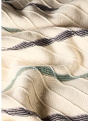 MAILLE MANCHES COURTES ECRU RAYE BLEU MAUVE M2R 823Z V22677 04 PAUL SMITH HOMME boutique Strasbourg tissus