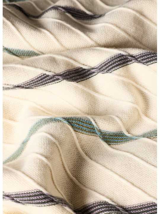 MAILLE MANCHES COURTES ECRU RAYE BLEU MAUVE M2R 823Z V22677 04 PAUL SMITH HOMME boutique Strasbourg tissus