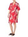 ROBE FUSHIA DRAPEE POISSONS ROSES COTON SOIE W1R 714D V11224 22 PAUL SMITH FEMME boutique Strasbourg face