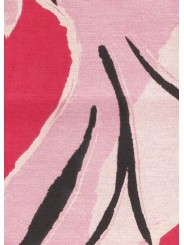 ROBE FUSHIA DRAPEE POISSONS ROSES COTON SOIE W1R 714D V11224 22 PAUL SMITH FEMME boutique Strasbourg tissus
