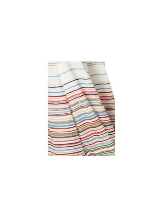 ROBE LONGUE BRETELLES ECRU RAYURES MULTI LIN LYOCELL W1R 717D V11231 92 PAUL SMIth femme boutique Strasbourg zoom