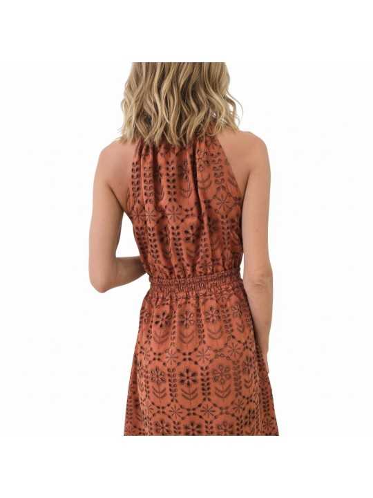 ROBE LONGUE CROCHET OCRE BRETELLES W2R 719D V31442 65 PAUL SMITH FEMME dress Strasbourg
