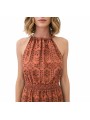ROBE LONGUE CROCHET OCRE BRETELLES W2R 719D V31442 65 PAUL SMITH FEMME Strasbourg boutique zoom haut
