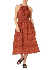 ROBE LONGUE CROCHET OCRE BRETELLES W2R 719D V31442 65 PAUL SMITH FEMME Strasbourg boutique look