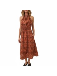 ROBE LONGUE CROCHET OCRE BRETELLES W2R 719D V31442 65 PAUL SMITH FEMME Strasbourg boutique face