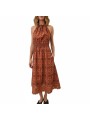 ROBE LONGUE CROCHET OCRE BRETELLES W2R 719D V31442 65 PAUL SMITH FEMME Strasbourg boutique face
