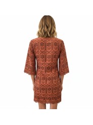 ROBE COURTE CROCHET OCRE W2R 718D V31442 65 PAUL SMITH FEMME boutique Strasbourg dos