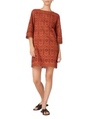 ROBE COURTE CROCHET OCRE W2R 718D V31442 65 PAUL SMITH FEMME boutique Strasbourg vue