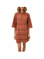ROBE COURTE CROCHET OCRE W2R 718D V31442 65 PAUL SMITH FEMME boutique Strasbourg face