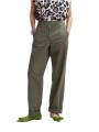 PANTALON TOILE SOUPLE TAILLE ELASTIQUE KAKI JARNE OM24 ESSENTIEL ANTWERP FEMME boutique Strasbourg face