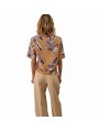 PANTALON LIN BEIGE LARGE W1R 395T V01427 07 PAUL SMITH FEMME Strasbourg boutique dos