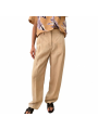 PANTALON LIN BEIGE LARGE W1R 395T V01427 07 PAUL SMITH FEMME Strasbourg boutique face