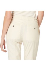 PANTALON DROIT VANILLE COTON LYOCEL W1R 387T V02994 02 PAUL SMITH FEMME zoom