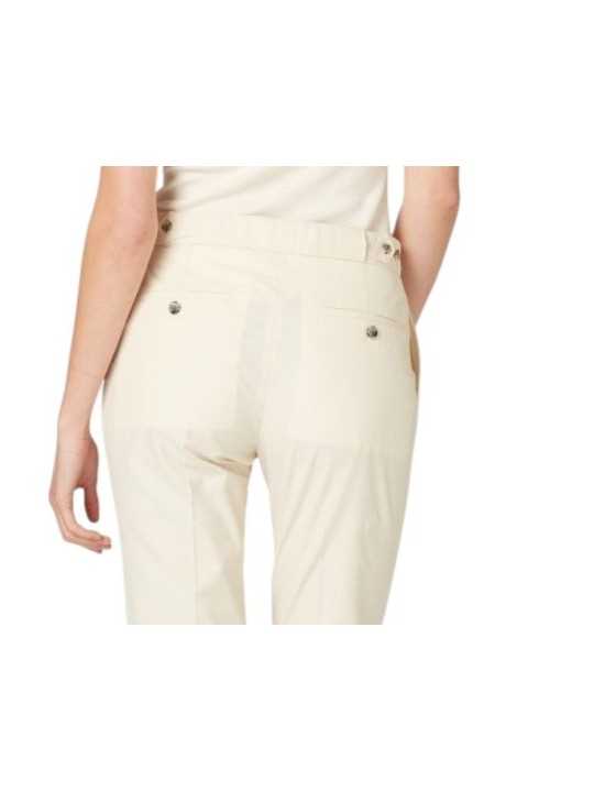 PANTALON DROIT VANILLE COTON LYOCEL W1R 387T V02994 02 PAUL SMITH FEMME zoom