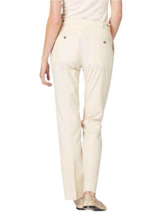 PANTALON DROIT VANILLE COTON LYOCEL W1R 387T V02994 02 PAUL SMITH FEMME dos