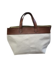 SAC S26 METIS TOILE ECRUE BANDE SANGLES TERRA COTTA IOOS boutique Store shop Strasbourg France