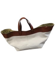 SAC S26 METIS TOILE ECRUE BANDE SANGLES TERRA COTTA IOOS boutique Store shop Strasbourg France