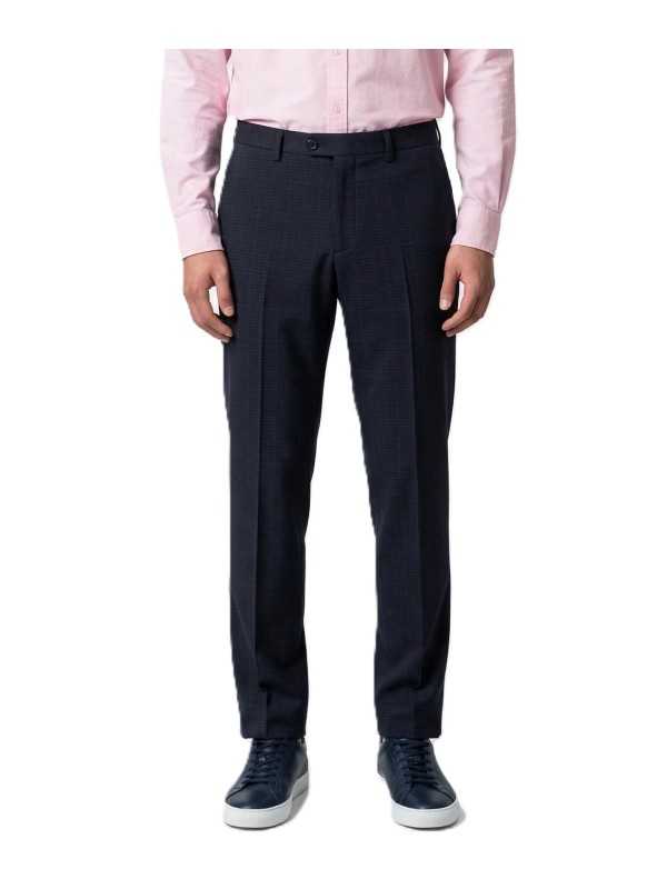 PANTALON COSTUME SEER SUCKER NAVY M2R 922P V22665 49 PAUL SMITH HOMME front