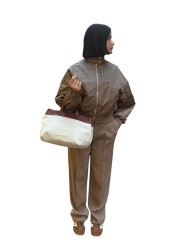 SAC S26 METIS TOILE ECRUE BANDE SANGLES TERRA COTTA IOOS boutique Store shop Strasbourg France