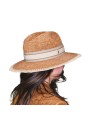 CHAPEAU RAPHIA FEDORA OFF WHITE NATUREL AJUSTABLE 4454 CLARIS VIROT hat