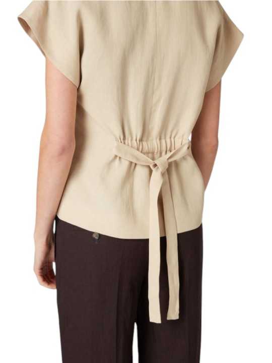 GILET TAILLEUR CEINTURE LIN BEIGE W1R 387M V01427 07 PAUL SMITH FEMME dos