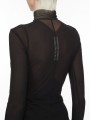 BLOUSON RESILLE NOIR GARY JKT RICK OWENS FEMME RO01F 6701 TUS 09 RICK OWENS TEMPLE FASHION DESIGNER CREATEUR STRASBOURG zoom