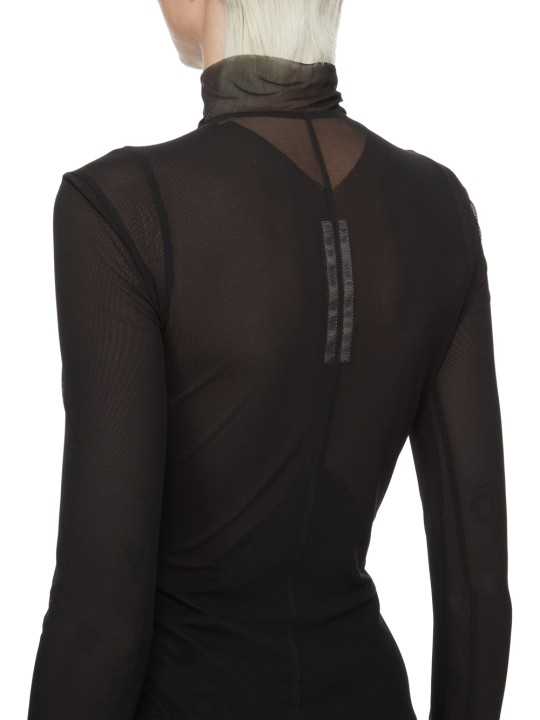 BLOUSON RESILLE NOIR GARY JKT RICK OWENS FEMME RO01F 6701 TUS 09 RICK OWENS TEMPLE FASHION DESIGNER CREATEUR STRASBOURG