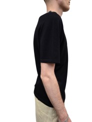 PULL MANCHES COURTES NOIR COL RAYE CIEL TAUPE LAINE M2R 820Z V22678 79 PAUL SMITH profil