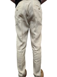 PANTALON LIN TAILLE ELASTIQUEE SABLE M1R 921T V01427 07 PAUL SMITH HOMME arrière