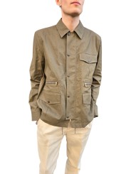 VESTE SAHARIENNE LIN TECH MULTIPOCHES KAKI M1R 912Z V03000 35 PAUL SMITH homme Strasbourg face 2