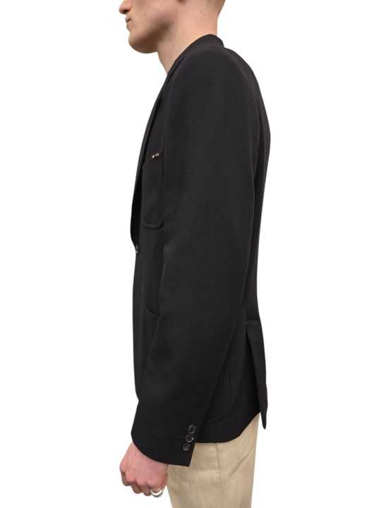 VESTE NOIR MULTIPOCHES TAILLE AJUSTEE M1R 2356 V01746 79 PAUL SMITH homme Strasbourg profil g