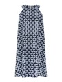 Robe Trapeze navy print chaines ciel RRD Roberto Ricci design Femme 26810 Lace 60 boutique Strasbourg flat