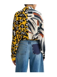 Chemise viscose arty choco noir léopard jaune Jodoca J2YO Essentiel Antwerp femme boutique Strasbourg dos
