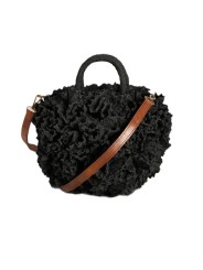 SAC CORAL BOULE CORAIL NOIR IBELIV FEMME boutique Strasbourg bag front